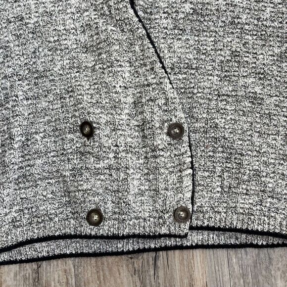 Croft and Barrow Sweater Vest M Gray Button Vintage 90s - Picture 5 of 8